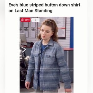 Current/ElliottThe Patch Pocket Workman Shirt, Dreamer Stripe size 2!